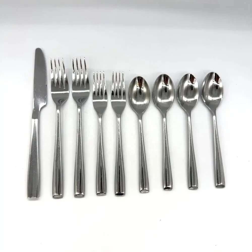 Cambridge Rachel Mirror 9 Pieces Stainless Steel Flatware O-16 *See Desc Pieces